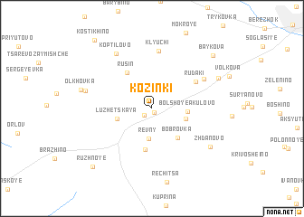 map of Kozinki