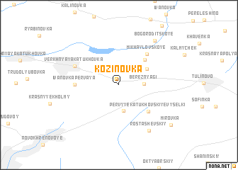 map of Kozinovka