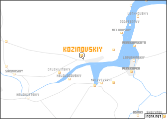 map of Kozinovskiy