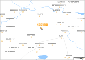 map of Kozino