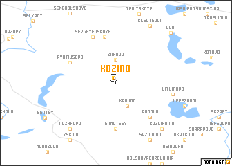 map of Kozino