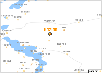 map of Kozino