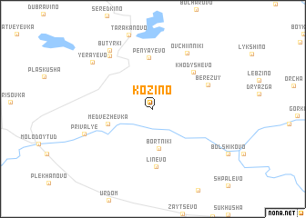 map of Kozino