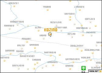 map of Kozino