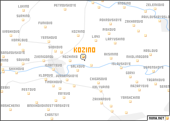 map of Kozino