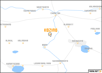 map of Kozino
