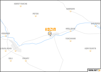 map of Kozin