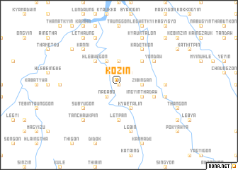 map of Kozin