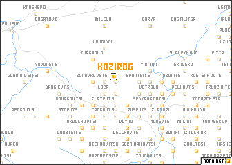 map of Kozi Rog