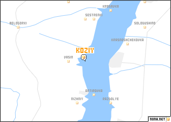 map of Koziy