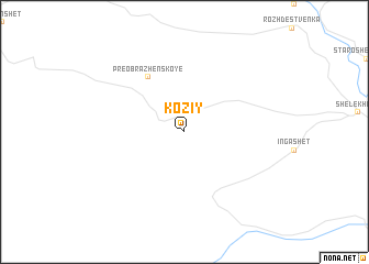 map of Koziy