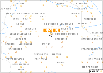 map of Kozjača