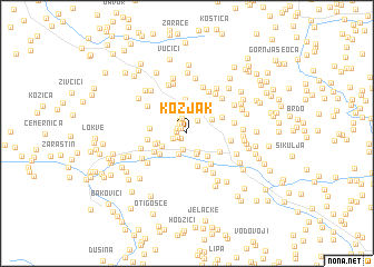 map of Kozjak