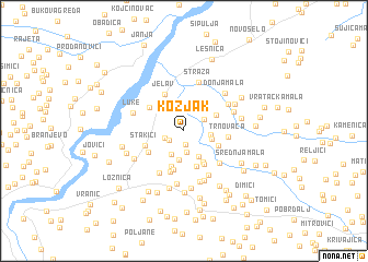 map of Kozjak