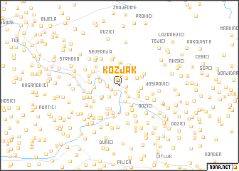 map of Kozjak