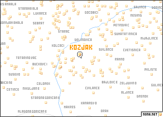 map of Kozjak