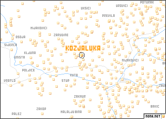 map of Kozja Luka