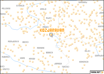 map of Kozja Ravan