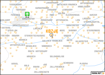 map of Kozje