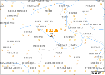 map of Kozje