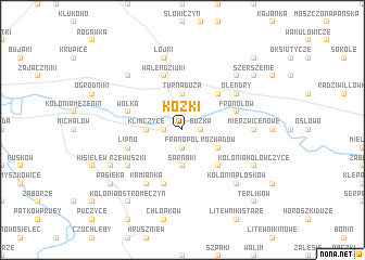 map of Kózki