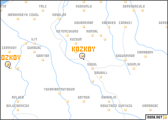 map of Kozköy