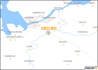 map of Kozlaki