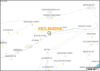 map of Kozlakovka
