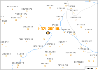 map of Kozlakovo