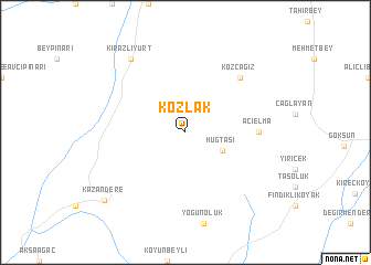 map of Kozlak