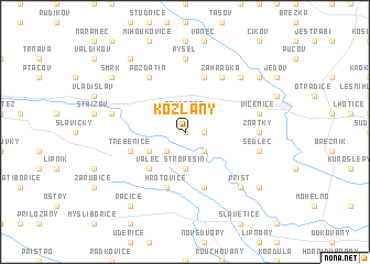 map of Kozlany