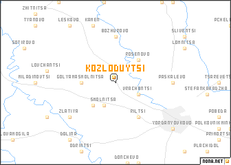 map of Kozloduytsi