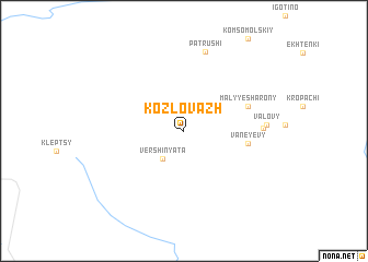 map of Kozlovazh