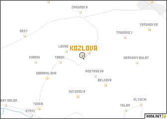 map of Kozlova