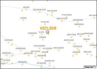 map of Kozlova