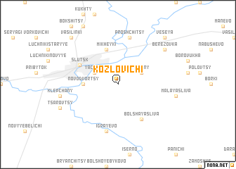 map of Kozlovichi