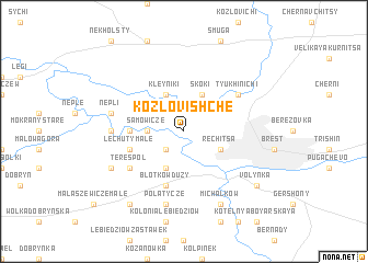 map of Kozlovishche