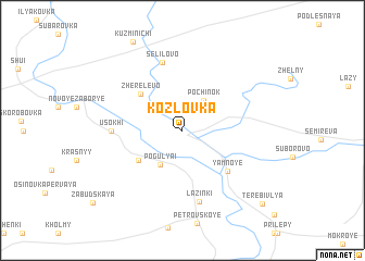 map of Kozlovka