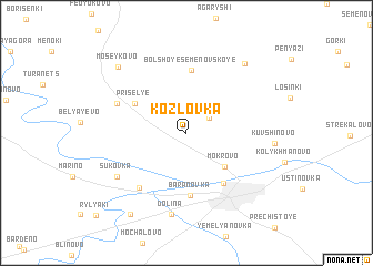 map of Kozlovka