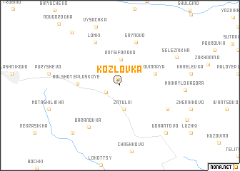 map of Kozlovka