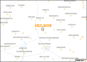 map of Kozlovka