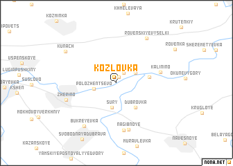 map of Kozlovka