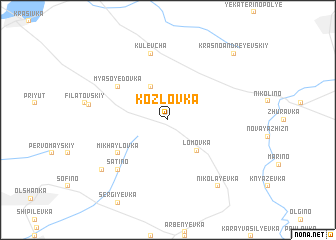 map of Kozlovka