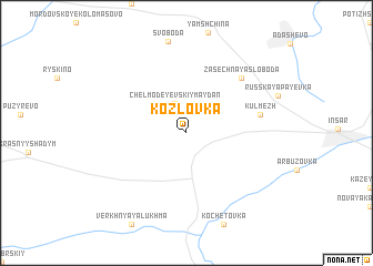 map of Kozlovka