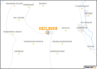 map of Kozlovka