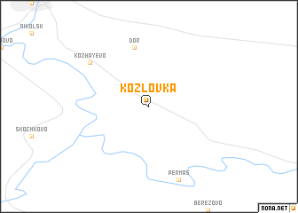 map of Kozlovka