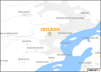 map of Kozlovka