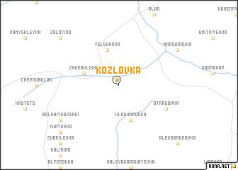 map of Kozlovka