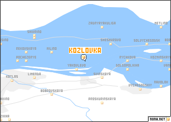 map of Kozlovka