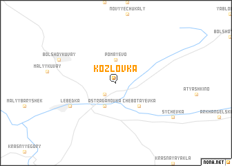 map of Kozlovka